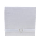 White Burlap Rhinestone Heart Wedding Party Decoration Signing Guest Book Reception Party Signatures