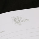 White Burlap Rhinestone Heart Wedding Party Decoration Signing Guest Book Reception Party Signatures