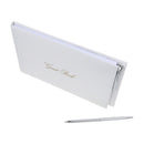 Guest Book with Silver Pen Wedding Engagement Birthday Party Accessory Props