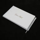 Guest Book with Silver Pen Wedding Engagement Birthday Party Accessory Props