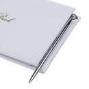 Guest Book with Silver Pen Wedding Engagement Birthday Party Accessory Props