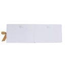 Satin Wedding Sign In Memory Book Gold Heart Bowknot Engagement Guest Book