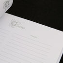 Satin Wedding Sign In Memory Book Gold Heart Bowknot Engagement Guest Book