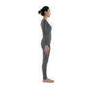 Men Women Fashionable Long Sleeves Stretchy Spandex Bodysuit Catsuit Gymnastic Dance Costume Adult Unitard Grey M