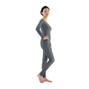 Men Women Fashionable Long Sleeves Stretchy Spandex Bodysuit Catsuit Gymnastic Dance Costume Adult Unitard Grey M