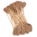 50pcs Rustic Heart Cupcake Picks Food Flags Cake Canape Sticks Wedding Party