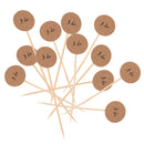 Pack of 50 Kraft Paper I Do Letters Cake Cupcake Topper Wedding Birthday Party Photo Prop