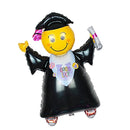 40 inch Smiley Jumping Grad with Cap Balloon Bouquet Happy Graduation Congratulation