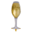 Gold HAPPY BIRTHDAY Alphabets Champagne Foil Balloons Set Anniversary Celebration DÃ©cor