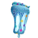 HAPPY BIRTHDAY Letters Baby Foot Foil Balloons Boy Baby Shower Party Decoration