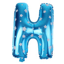 Blue Boy Baby Shower Balloons HAPPY BIRTHDAY Letters Pram Foil Balloons Set for Decoration