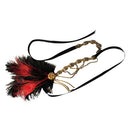 1920s Feather Flapper Hairband Forehead Chain Great Gatsby Headpieces
