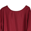 Men Women Hooded Robe Long Black Cloak Cape + Necklace + Cotton Belt for Halloween Fancy Costume Dress Accessory Wine Red S