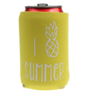 Hawaiian Beach Tropical Pineapple Summer Tin Can Cooler Sleeve Party Favor