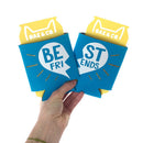 2pcs BEST FRIEND Chilling Beer Bottle Can Sleeve Cooler Party Favors for BFF