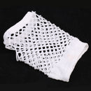 Women Girls Fashionable Bride To Be Hens Night Party Fishnet Fingerless Half Gloves Dance Costume Accessory 1 Pair White