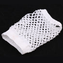 Women Girls Fashionable Bride To Be Hens Night Party Fishnet Fingerless Half Gloves Dance Costume Accessory 1 Pair White