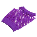Women Girls Fashionable Bride To Be Hens Night Party Fishnet Fingerless Half Gloves Dance Costume Accessory 1 Pair Purple