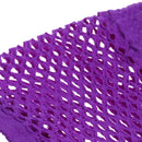 Women Girls Fashionable Bride To Be Hens Night Party Fishnet Fingerless Half Gloves Dance Costume Accessory 1 Pair Purple