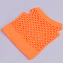 Women Girls Fashionable Bride To Be Hens Night Party Fishnet Fingerless Half Gloves Dance Costume Accessory 1 Pair Orange