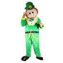Green Lucky Leprechaun Adult St Patricks Day Cartoon Mascot Costume Outfit