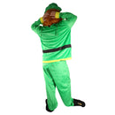 Green Lucky Leprechaun Adult St Patricks Day Cartoon Mascot Costume Outfit