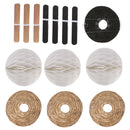 14pcs /Set Tissue Paper Flowers Pom Poms Lanterns for Wedding Party Decor