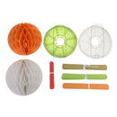 8pcs /Set Tissue Paper Flowers Honeycomb Lanterns for Wedding Party Decor
