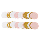 Set of 20pcs Mixed Tissue Paper Flowers Balls Tassels Paper Garland Party Decora Gold Pink Beige