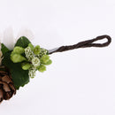 Boho WomenÂ’s Wedding Bridesmaid Berry Flower Rattan Crown Headdress Festival Forehead Headband Hair Garland Headwear
