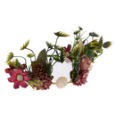 Girls Floral Crown Tiara Flower Fairy Headband Wedding Headpiece Party Costume