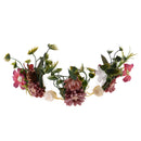 Girls Floral Crown Tiara Flower Fairy Headband Wedding Headpiece Party Costume