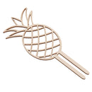 Wooden Luau Tropical Pineapple Cake Topper Sticks Birthday Party Cake Decor