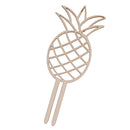 Wooden Luau Tropical Pineapple Cake Topper Sticks Birthday Party Cake Decor