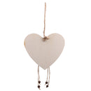 Rustic Natural Wooden Heart Bird Bowknot Wedding Party Hanging Ornament