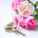 12pcs Wooden Diamond Ring Cupcake Toppers Party Bridal Shower Cake Decor