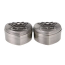 Pack of 2 Alloy Heart Crown My First Tooth Curl Save Box Keepsake Gift With Box