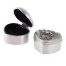 Pack of 2 Alloy Heart Crown My First Tooth Curl Save Box Keepsake Gift With Box
