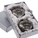 Pack of 2 Alloy Heart Crown My First Tooth Curl Save Box Keepsake Gift With Box