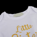 Set Of Baby's Crawl Outfit With Headband Leg Warmer Newborn Romper Bodysuit Dress 90cm