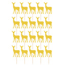 20pcs Glitter Gold Deer Cake Cupcake Topper Food Picks Xmas Birthday Party Supplies