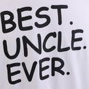 Best Uncle Ever Birthday Holiday Gift Saying Slogan Cotton Mens T-shirt XL