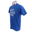 Men Fashion Clothing Best Uncle Ever Family Day Birthday Saying Slogan Half Sleeves T-shirt Dark Blue XL
