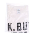 Round Collar Ok,But First Coffee Letter Printed T-shirt Saying Slogan Tee Addict Monday Cosplay Party Gift White M