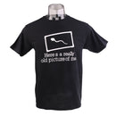 HERE IS A REALLY OLD PICTURE OF ME Letter Printed T-shirt Saying Slogan Tee Funny Cosplay Party Gift Black XXL