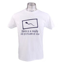HERE IS A REALLY OLD PICTURE OF ME Letter Printed T-shirt Saying Slogan Tee Funny Cosplay Party Gift White XXL