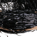 Black Metallic Fringe Door Window Curtain Wedding Party Decoration 2m