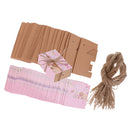 50Pcs Cute Paper Bear Baby Boy Girl Sweet Candy Boxes w/Rope Baby Shower Favors