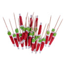 140 Pieces Hawaiian Watermelon Umbrella Cocktail Picks Hula Beach Party Bamboo Sticks Fruit Decoration Party Supplies 10cm