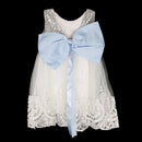 Kids Girl Fashionable Soft Comfortable Bow Tutu Dress Princess Party Pageant Wedding Sequins Sleeveless Gown 110cm